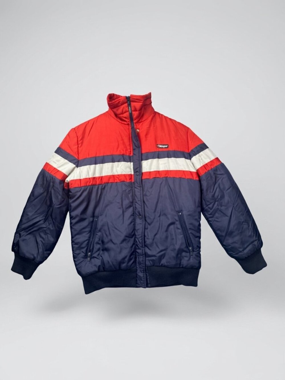 Klepper Blue Vintage ski or sportswear puffer jacket Men's Small (EU 38)